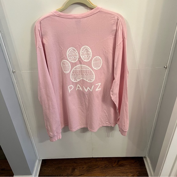 Paws Pink Long Sleeve Shirt - Picture 2 of 8